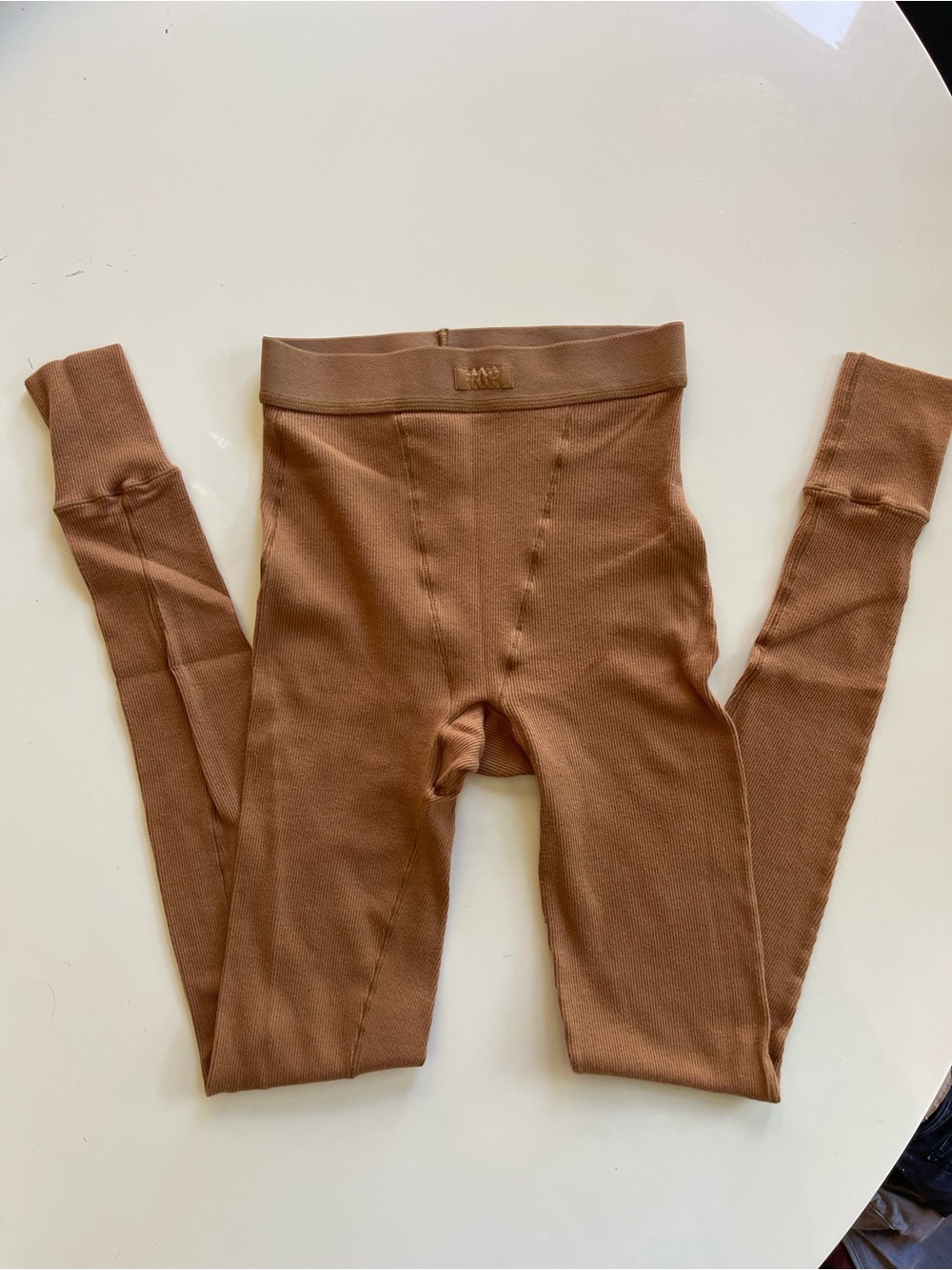 Skims Cotton Ribbed Leggings Sedona - XXS - Picture 2 of 5
